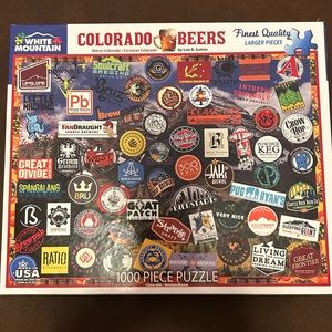 White Mountain 1000 piece puzzle. Colorado Beers